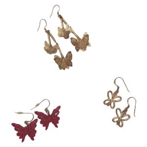 🦋Trio of Btrfly Earrings🦋